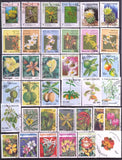Pack de 100 Timbres Fleurs Équatoriales - TIMBRES COLLECTIONS