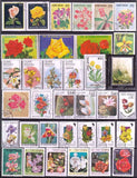 Pack de 100 Timbres Fleurs Équatoriales - TIMBRES COLLECTIONS