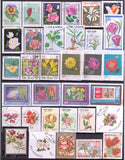 Pack de 100 Timbres Fleurs Équatoriales - TIMBRES COLLECTIONS