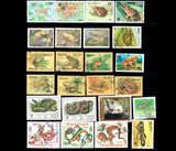 Pack de 100 Timbres Reptiles - TIMBRES COLLECTIONS