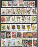 Pack de 50 Timbres Fleurs Internationaux - TIMBRES COLLECTIONS