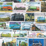 Pack de 50 Timbres Train - TIMBRES COLLECTIONS